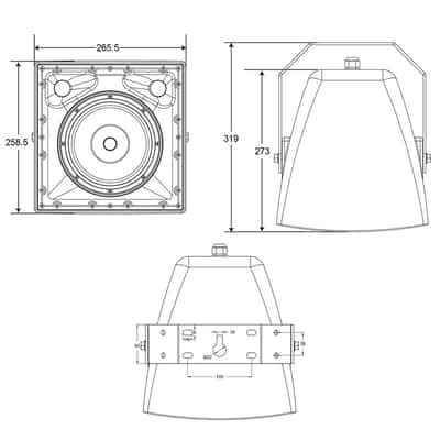AUDIOPHONY PA EXT106 - Enceinte proj. son 6,5 image 2