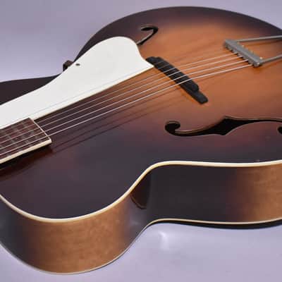 c.1960's Airline N-2 Acoustic Archtop Sunburst image 7
