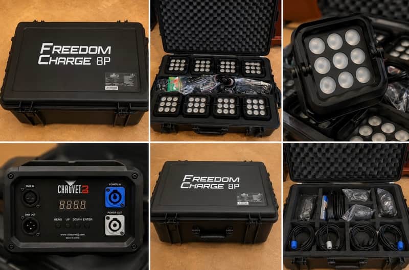 Chauvet Freedom Par Q9 X4 IP (8) + Freedom Charge 8P 2026 - Black image 1