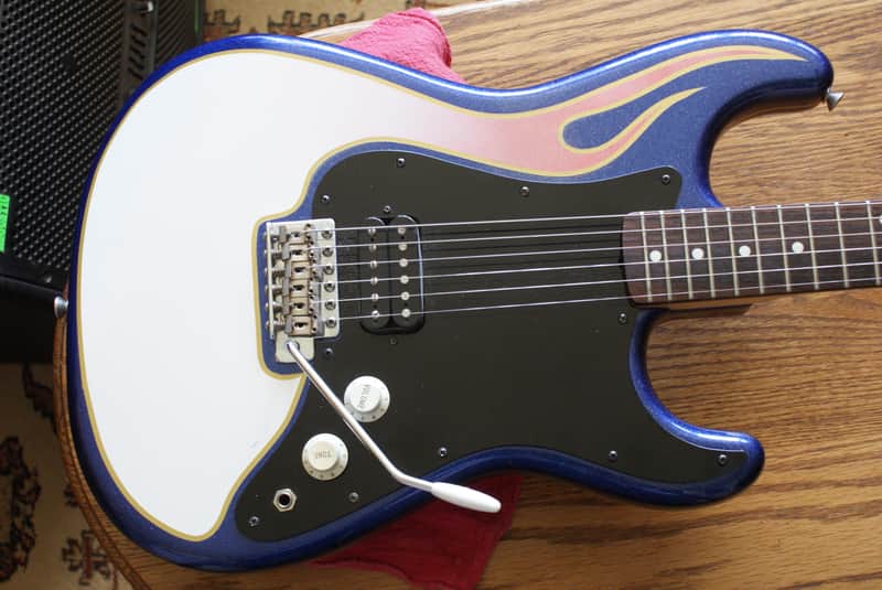 Squier  Tom DeLonge Single Humbucker Squier W/TBS Tone Control Added.  1985-86 Circa image 1