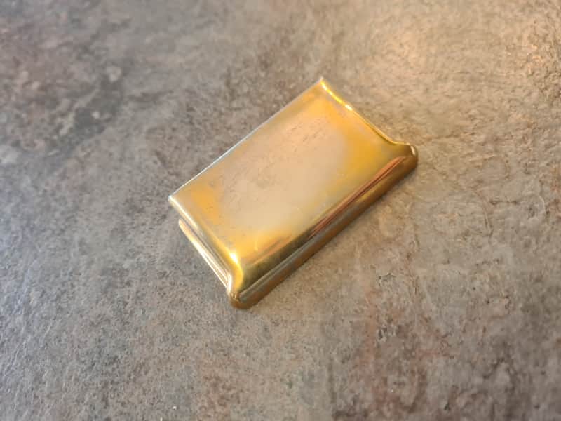 Vintage Fender Stratocaster bridge cover 1950s 1960s - gold Mary Kaye image 1