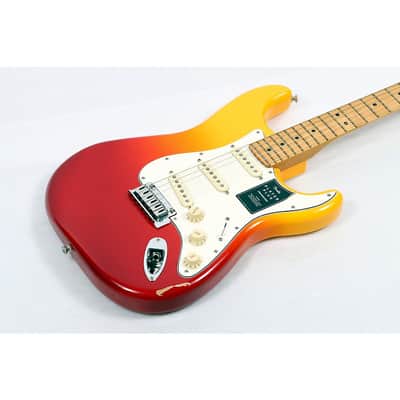Fender Player Plus Stratocaster Maple Fingerboard Electric Guitar Regular Tequila Sunrise image 3