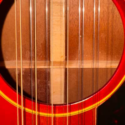 RARE 1961 Gibson B-45-12 Cherry Sunburst 12-String W/Original Hard Case plus Accesories image 15