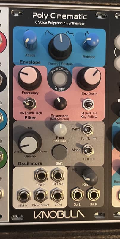 Knobula Poly Cinematic 8-Voice Polyphonic Synthesizer Eurorack Module