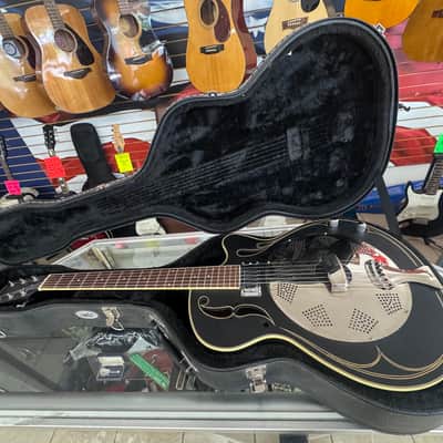 Johnson JR-550. Acoustic Electric Resonator.(W Hardcase)(Biscuit) image 23
