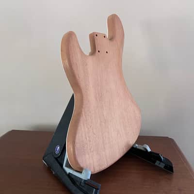 High End Offset Bass Body – Unfinished THICK Curly Maple Top, Solid ONE piece Mahogany Back, Front Routed NOS- limited luthier supply R4 image 2