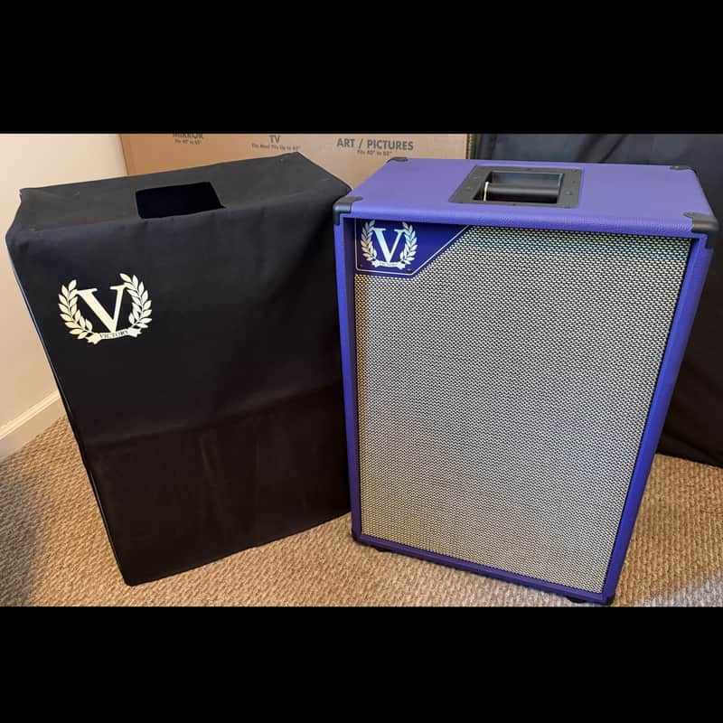 Victory Amps V212-VV 120-Watt 2x12" Guitar Speaker Cabinet 2019 - Purple with S&P cloth image 1