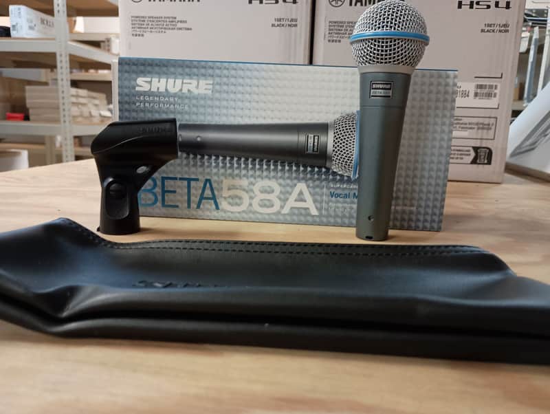 Shure BETA 58A Handheld Supercardioid Dynamic Microphone 1996 - Present - Black image 1