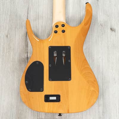 Dean Exile Select Floyd Fluence Guitar, Ebony Fretboard, Natural Black Burst image 2