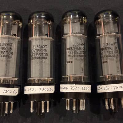 Sovtek EL34WXT NIB (1990s) Perfectly Matched QUADS image 2