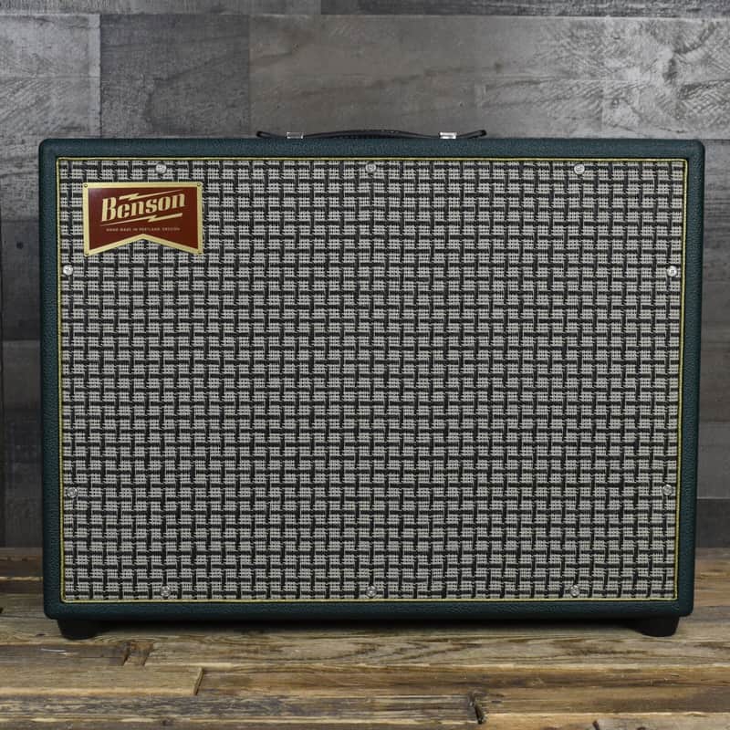 Mint Benson Earhart Reverb Plus - Green Tolex - Check Grill - Gold Piping image 1