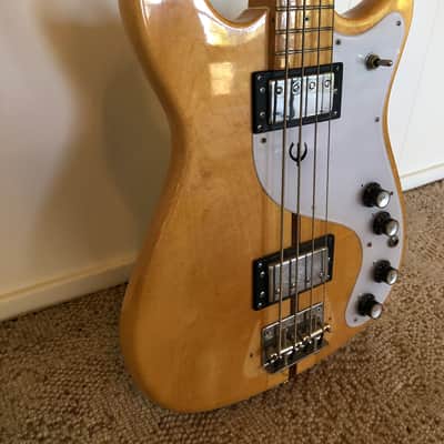 1970 Epiphone ET-288N Neck-thru MIJ Bass with Hardshell Case EXC+ Condition image 6