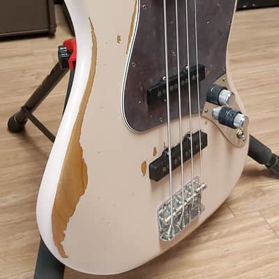 Fender Flea Artist Series Signature Jazz Bass 2021 Shell Pink image 2