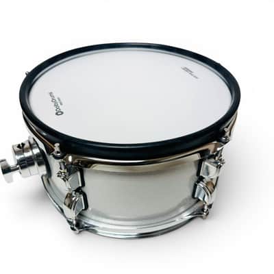 Dolby 10” Electronic White Silver TOM w 6 Triggers for Roland Alesis Drum image 2