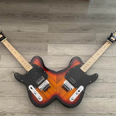 Sawtooth Michael Angelo Batio Double-Guitar with Floyd Rose 2021 Sunburst image 1