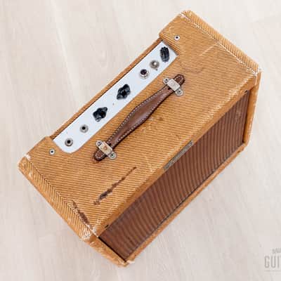 Immagine 1957 Fender Princeton Tweed Vintage Tube Amp 5F2-A w/ 100% Original Circuit - 3