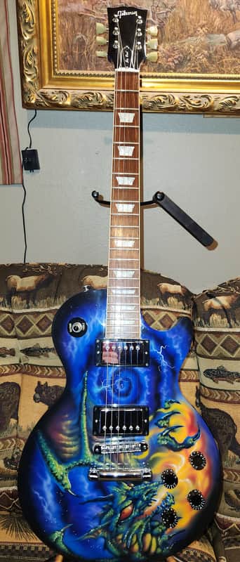 Gibson Custom Shop Hand Painted LP one of a kind crafted image 1