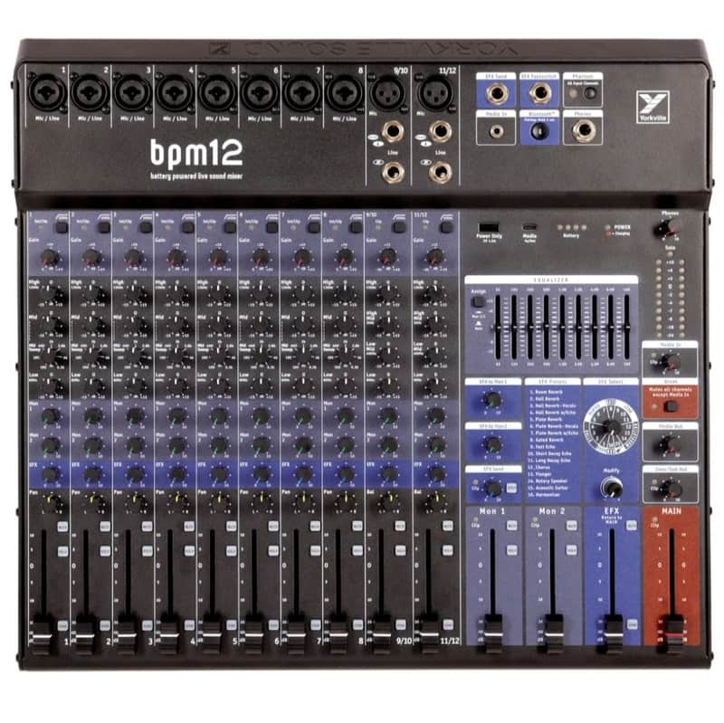 Yorkville BPM12 | 12-channel Battery Powered Mixer with USB. New with Full Warranty! image 1