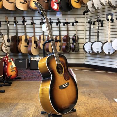 Guild F-250E Deluxe Sitka Spruce/Flamed Maple Jumbo Acoustic-Electric image 5