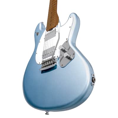 Sterling by Music Man Stingray Guitar SR50 Firemist Silver image 2