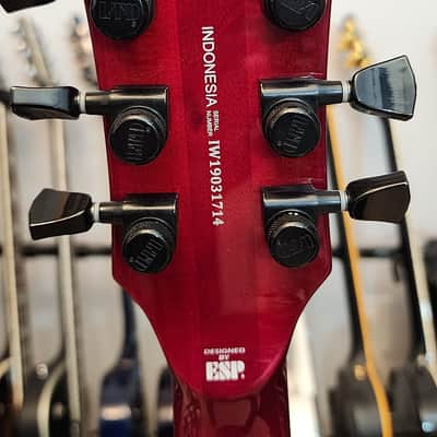​ESP LTD EC-1000 Deluxe - See Thru Black Cherry (Upgraded Fishman Fluence Classics) image 5