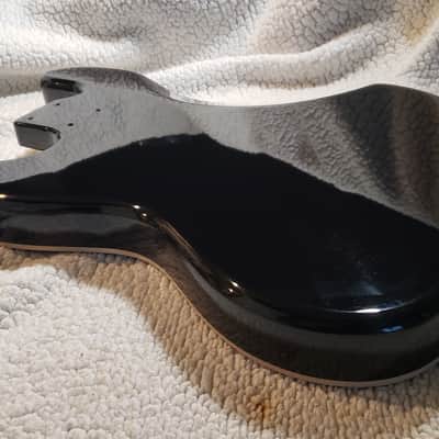 Make a fair offer on our LAST killer Sunburst Pearl( Moto ) Celluloid, Roasted Alder body. Made to fit a Jazz Bass neck image 6