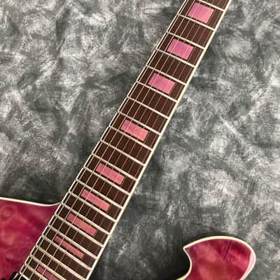 Iron Label Guitars Leonidas 7 String 2025 - Transparent Pink image 6