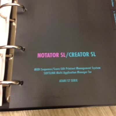 C-LAB Notator SL Software and Manual (In English) for Atari ST image 4