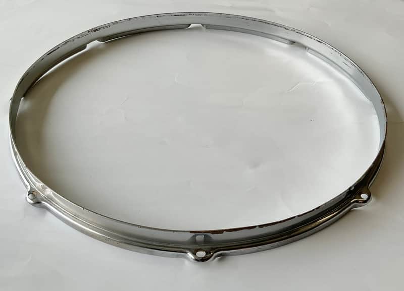 Gretsch 16” Stick chopper hoop 1950’s - Chrome over brass image 1