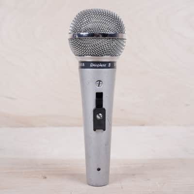 Shure Unisphere B 588SB Dynamic Microphone 1970s Silver Vintage Mic image 1