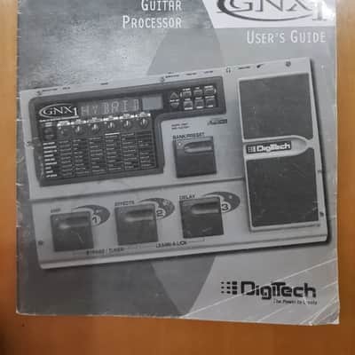 Original Digitech GNX1 Owner's Manual + Warranty Card - Case Candy image 1