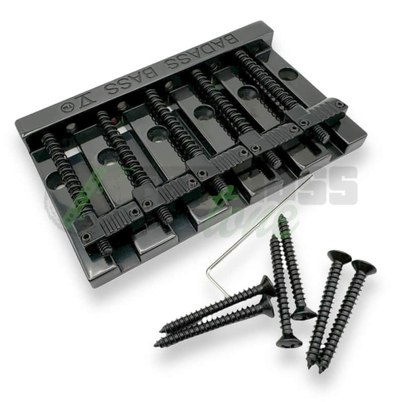Leo Quan Badass V Bass Bridge - Black image 1