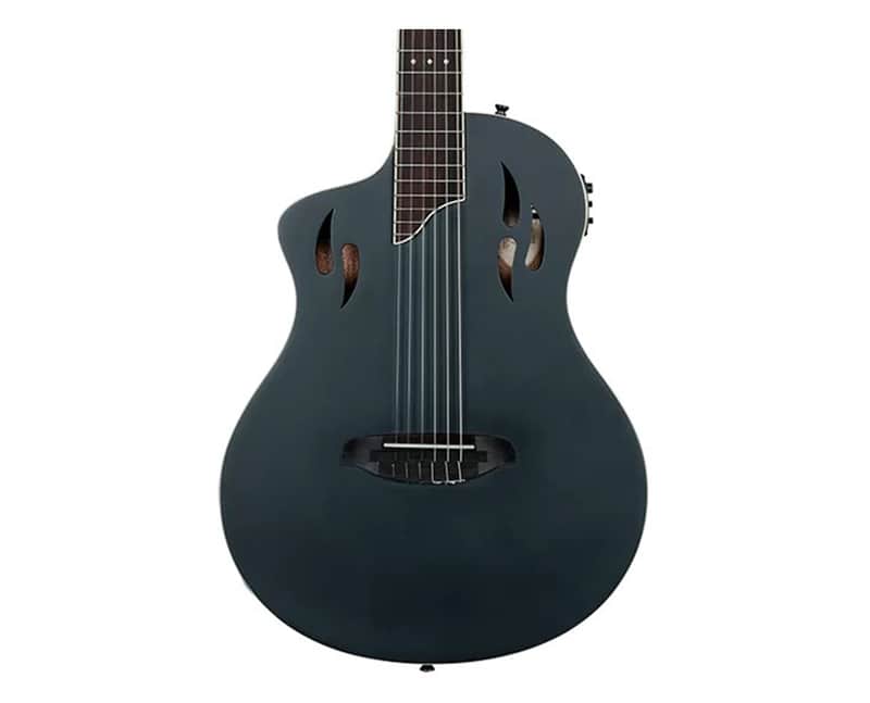 Ortega Guitars RTPSTD-SBK-L TourPlayer LH A/E Nylon - Satin Black - Open Box image 1