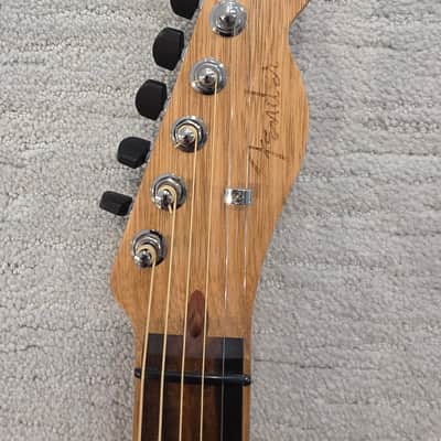 Fender American Acoustasonic Telecaster Exotic Koa 11/2019 - Natural image 15