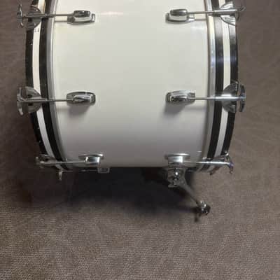 Ludwig Combo 22"x14" Bass Drum - White Cortex Wrap  (1978-1980) image 3