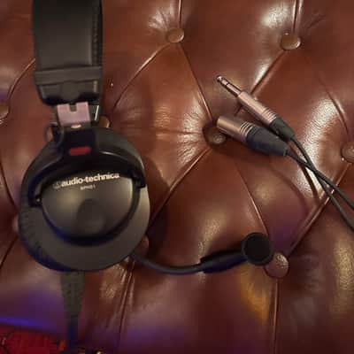 Audio-Technica BPHS1 Broadcast Stereo Headset Headphones/Dynamic Cardioid Microphone 2010s - Black image 1