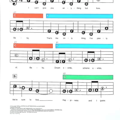 I Can't Give You Anything but Love - Lowrey EZ Play Sheet Music image 2