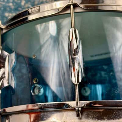1080s CUSTOM BUILD Blue 14” x 6 ACRYLIC Snare Drum image 4