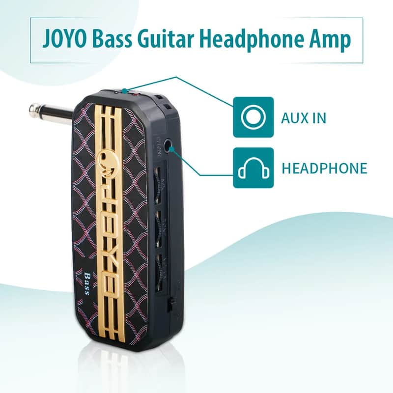 Joyo JA-03B BASS Guitar Headphone Amp Multi Effects Mini Practice Amplifier image 1
