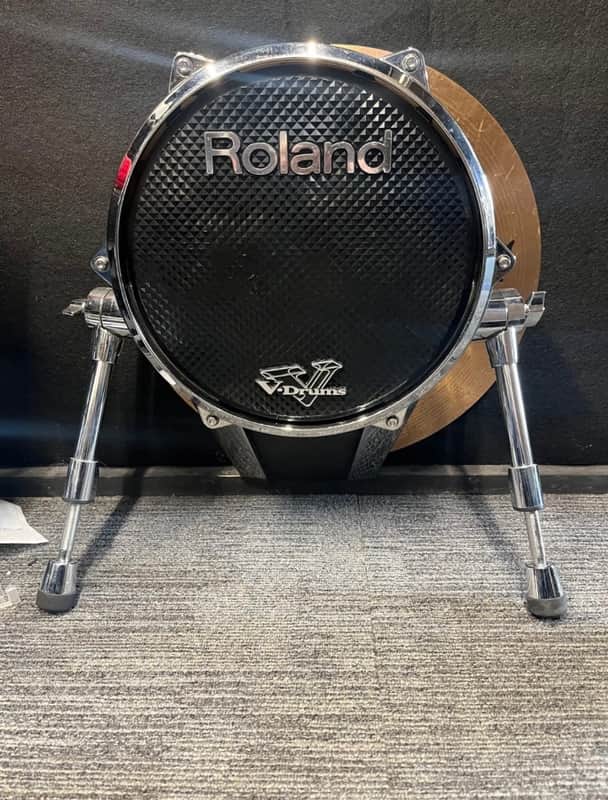 Roland KD-140 V-Kick 14" Bass Drum Trigger Pad 2010s - Black Chrome image 1