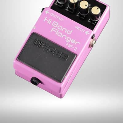 Boss HF-2 Hi Band Flanger (Green Label) 1989 - 1993 - Pink image 3