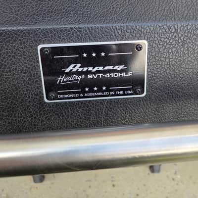 Ampeg SVT-410HLF Heritage Series 500-Watt 4x10" Bass Speaker Cabinet 2010 - Present - Black image 4