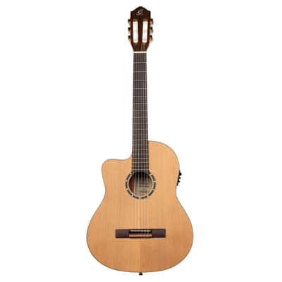 Ortega RCE131SN-L Family Series Pro Solid Cedar Top Mahogany Neck Cutaway Nylon 6-String Classical Acoustic-Electric Guitar w/Gig Bag For Left Hand Player image 4