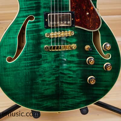 Ibanez AS93FM-TMG Artcore Expressionist - Transparent Moss Green image 6