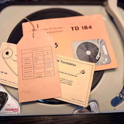 THORENS TD-184 - SHURE M44-7 entièrement restaurée TD 184 - TD184 image 10