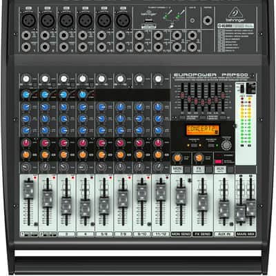 Behringer PMP500 500W 12-Channel Mixer M-FX image 5