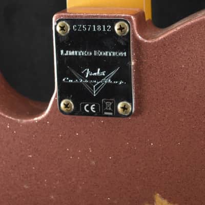 Mint Fender Custom Shop Limited Edition '61 Telecaster Relic Aged Champagne Sparkle image 8