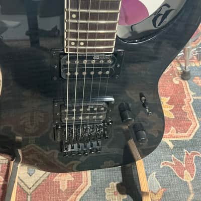 ESP LTD M-200FM Electric Guitar - See Thru Black image 6