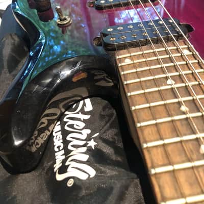 Sterling by Music Man JP70  - Trans Purple Burst 7-string image 4