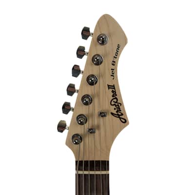 Aria electric baritone guitar gloss black JET-Btone-BK image 16